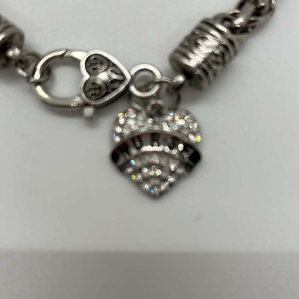 Nurse charmed cubic zirconia silver toned bracelet